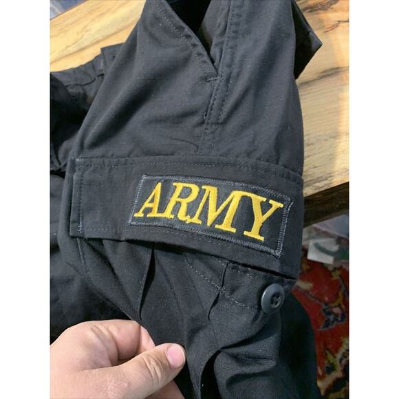 TRU-SPEC Cargo Shorts Military Tactical Rip Stop Button Fly Black Army Large - Picture 3 of 6